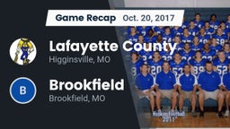 Recap: Lafayette County  vs. Brookfield  2017