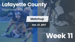 Matchup: Lafayette County vs. Week 11 2017