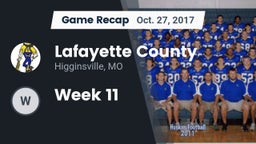 Recap: Lafayette County  vs. Week 11 2017