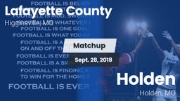 Matchup: Lafayette County vs. Holden  2018