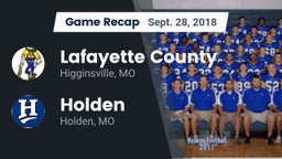 Recap: Lafayette County  vs. Holden  2018