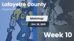 Matchup: Lafayette County vs. Week 10 2018