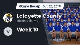 Recap: Lafayette County  vs. Week 10 2018