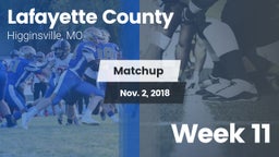 Matchup: Lafayette County vs. Week 11 2018