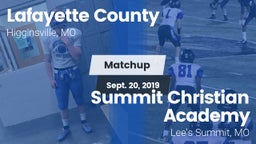 Matchup: Lafayette County vs. Summit Christian Academy 2019