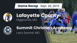 Recap: Lafayette County  vs. Summit Christian Academy 2019