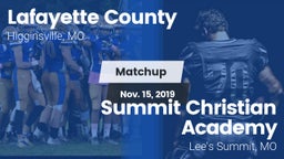 Matchup: Lafayette County vs. Summit Christian Academy 2019