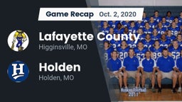 Recap: Lafayette County  vs. Holden  2020