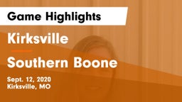 Kirksville  vs Southern Boone  Game Highlights - Sept. 12, 2020