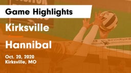 Kirksville  vs Hannibal  Game Highlights - Oct. 20, 2020