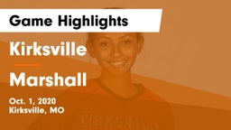 Kirksville  vs Marshall  Game Highlights - Oct. 1, 2020