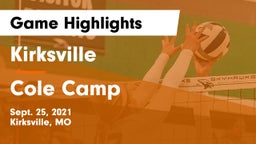 Kirksville  vs Cole Camp  Game Highlights - Sept. 25, 2021
