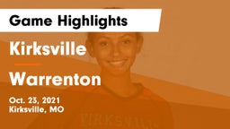 Kirksville  vs Warrenton  Game Highlights - Oct. 23, 2021
