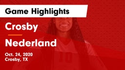 Crosby  vs Nederland  Game Highlights - Oct. 24, 2020