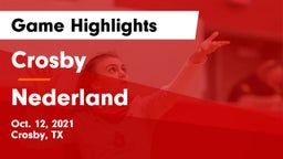 Crosby  vs Nederland  Game Highlights - Oct. 12, 2021