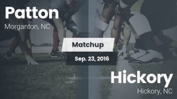 Matchup: Patton  vs. Hickory  2016