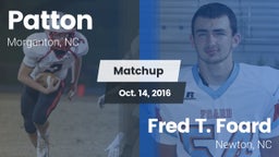 Matchup: Patton  vs. Fred T. Foard  2016