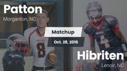 Matchup: Patton  vs. Hibriten  2016