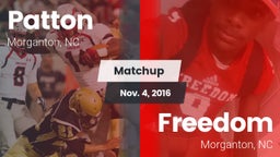Matchup: Patton  vs. Freedom  2016