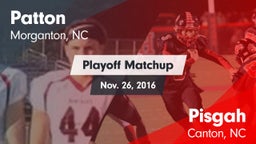 Matchup: Patton  vs. Pisgah  2016