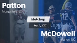 Matchup: Patton  vs. McDowell  2017