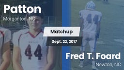 Matchup: Patton  vs. Fred T. Foard  2017