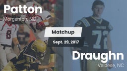 Matchup: Patton  vs. Draughn  2017