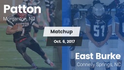 Matchup: Patton  vs. East Burke  2017