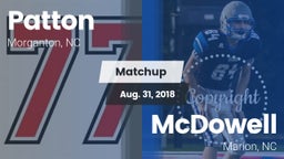 Matchup: Patton  vs. McDowell   2018