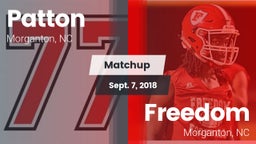 Matchup: Patton  vs. Freedom  2018