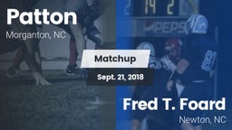 Matchup: Patton  vs. Fred T. Foard  2018
