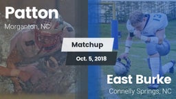 Matchup: Patton  vs. East Burke  2018