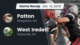 Recap: Patton  vs. West Iredell  2018