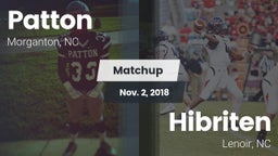 Matchup: Patton  vs. Hibriten  2018