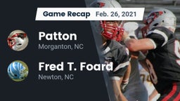 Recap: Patton  vs. Fred T. Foard  2021