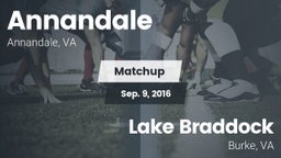 Matchup: Annandale High vs. Lake Braddock  2016