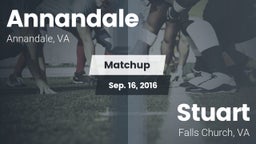 Matchup: Annandale High vs. Stuart  2016