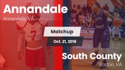Matchup: Annandale High vs. South County  2016