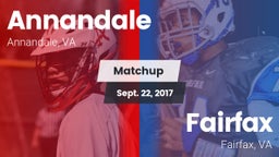 Matchup: Annandale High vs. Fairfax  2017