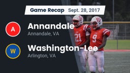 Recap: Annandale  vs. Washington-Lee  2017