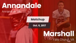Matchup: Annandale High vs. Marshall  2017