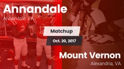 Matchup: Annandale High vs. Mount Vernon  2017