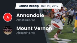 Recap: Annandale  vs. Mount Vernon  2017