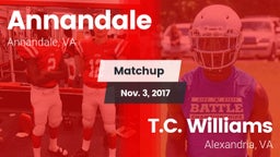 Matchup: Annandale High vs. T.C. Williams 2017