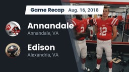 Recap: Annandale  vs. Edison  2018