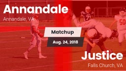 Matchup: Annandale High vs. Justice  2018