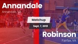 Matchup: Annandale High vs. Robinson  2018