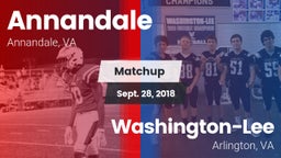 Matchup: Annandale High vs. Washington-Lee  2018