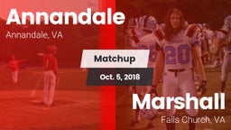 Matchup: Annandale High vs. Marshall  2018