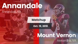 Matchup: Annandale High vs. Mount Vernon   2018